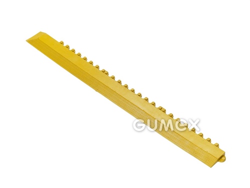 Eck-Anlaufkante SOLID FATIGUE STEP, Breite 75mm, Länge 1m, Männchen, NR-NBR, -20°C/+160°C, gelb, 